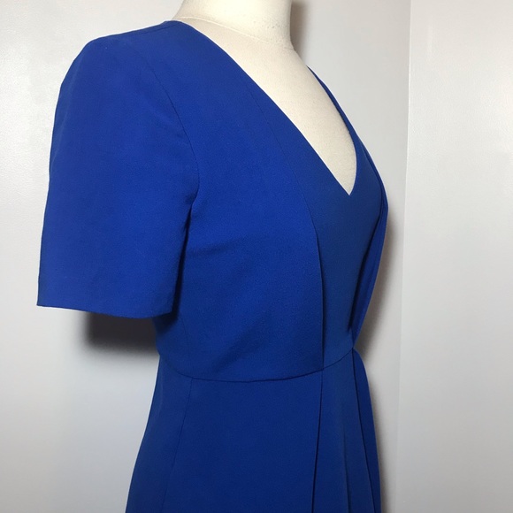 Black Halo Vivid Blue Fit and Flare All Occasion Dress - Picture 3 of 9
